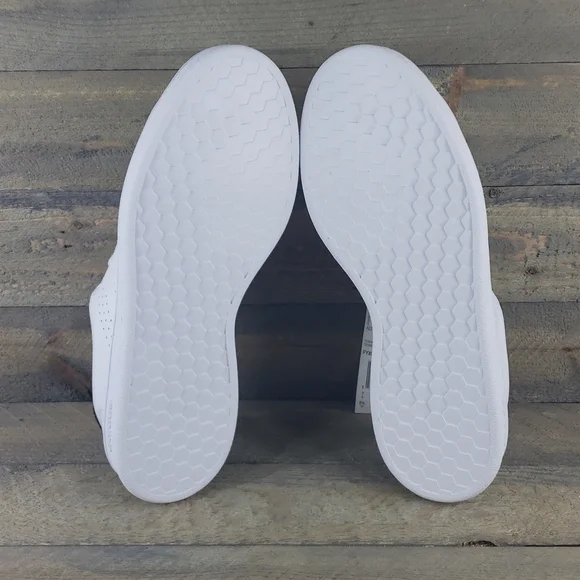 adidas Advantage Women's Tennis Casual Leather Shoes White/Iredescent - Picture 6 of 8